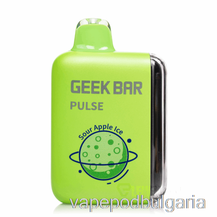 Vape Течности Geek Bar Pulse 15000 за еднократна употреба кисела ябълка лед